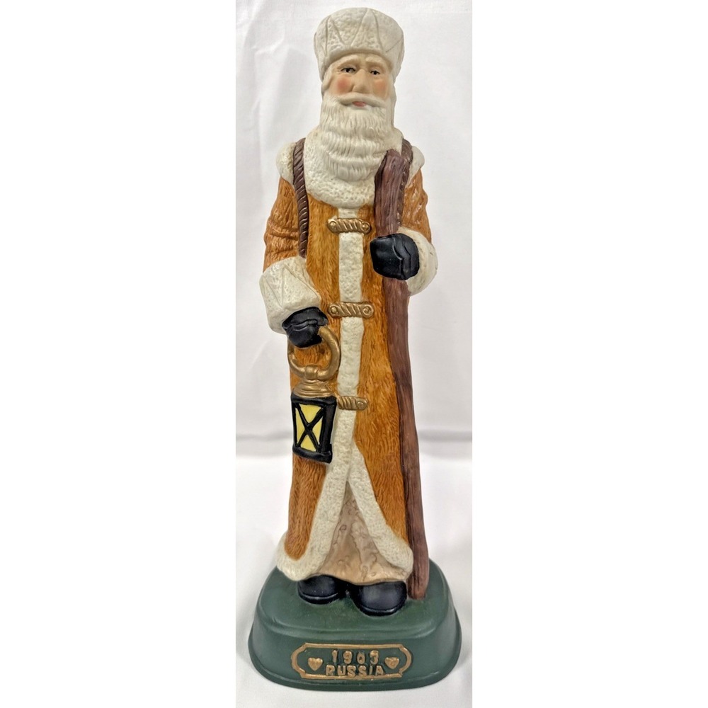 Memories of Santa Figurine 1903 Russia 13.5" Tan Russian Father Christmas 1995